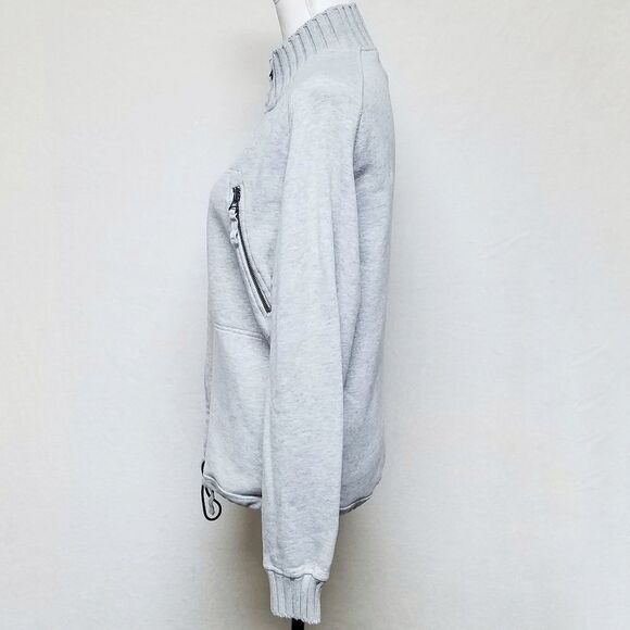 𝅺VINTAGE Italian Blue System Grey Full Zip Sweater - Picture 8 of 15